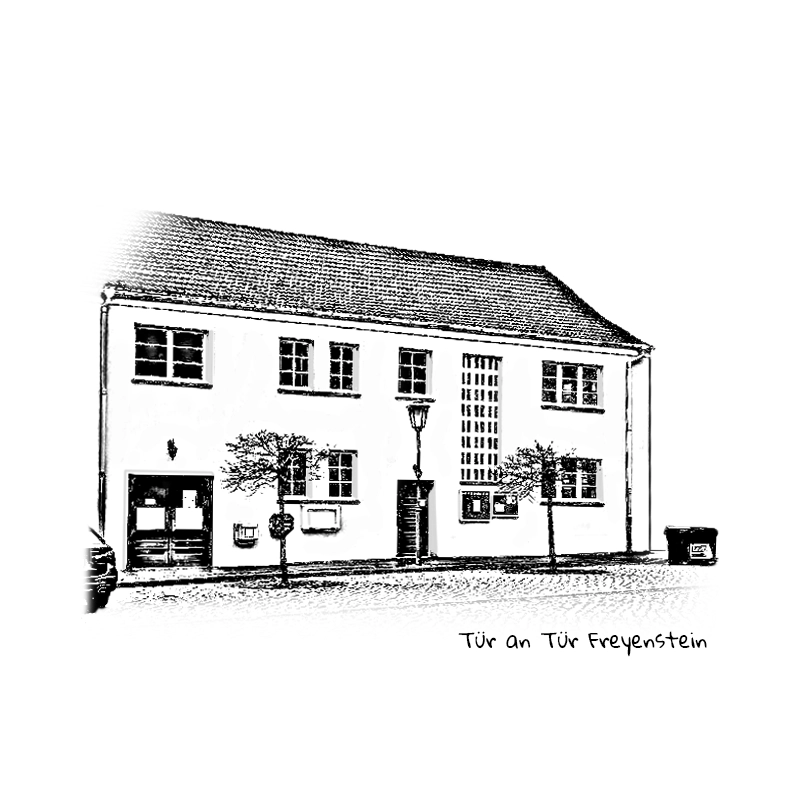 Tüt an Tür Freyenstein Haus Skizze